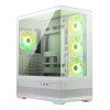 MSI MAG PANO 110R PZ ARGB Tempered Glass Mid Tower Gaming PC Case - White