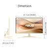 ASUS VU249CFE 23.8" FHD IPS 100 Hz USB-C Eye Care Gaming Monitor