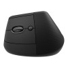 Logitech Lift Left Vertical RF Wireless Bluetooth Optical 4000 DPI Ergonomic Mouse - Graphite