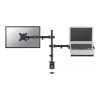Neomounts FPMA-D550NOTEBOOK 10-32" Full Motion Desk Mount Single Monitor Arm with Laptop Holder - Black