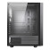 CiT Sauron Tempered Glass Mid-Tower ATX Gaming PC Case with Front LED Strip & 1 x Three-Sided Infinity ARGB Fan - Black
