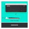 Logitech K780 Multi-Device Wireless Speckled Keyboard - Dark Grey/Speckled White