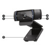 Logitech C920 Pro Full HD USB 30fps Webcam - Black