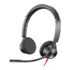 Poly Blackwire 3325 Wired USB-C Stereo Headset - Black