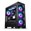 Phanteks Eclipse G400A RGB Tempered Glass Mid Tower Gaming PC Case - Black