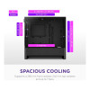 NZXT H3 Flow Tempered Glass Micro-ATX Gaming PC Case Black