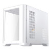 1st Player UV6 Tempered Glass Micro ATX Gaming Case - White with 3 RGB Fans