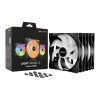 be quiet! Light Wings LX 140mm ARGB 7 Blades Case Fan - Black Triple Pack