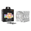 be quiet! Light Wings LX 120mm ARGB PWM Case Fan - White Triple Pack