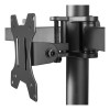 Neomounts FPMA-D550D3BLACK 10-27" Full Motion Desk Mount Clamp & Grommet Triple Monitor Arm - Black