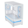 ASUS Prime AP202 ARGB Tempered Glass Mid Tower Gaming Case - White