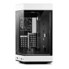 HYTE Y60 Panoramic Tempered Glass Mid Tower Gaming Case - Black and White