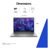 HP ZBook 8 G1i 16 AI Mobile Workstation Intel® Core™ Ultra 7 255H 32GB RAM 1TB SSD RTX 500 Ada 16" Windows 11 Pro Laptop