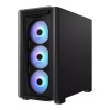 ASUS A23 PLUS RGB Tempered Glass Micro ATX Gaming Case - Black
