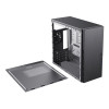 CiT Course Micro ATX Case with Brushed Aluminium Front & 1 x 8cm Rear Fan