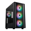 CoolerMaster MasterBox 600 ARGB Mid Tower Tempered Glass PC Case - Black