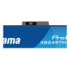iiyama ProLite XB2497HSNH-B1 23.8" Full HD IPS 100Hz 1ms USB-C Height Adjustable Monitor with Speakers and Webcam - Matte Black