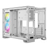 Corsair 2500X RGB Tempered Glass Mid Tower Gaming PC Case - White