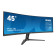 Refurbished - iiyama XCB4594DQSN-B1 45" Dual QHD VA LED 165Hz 0.8ms Height Adjustable Curved Gaming Monitor with Speakers