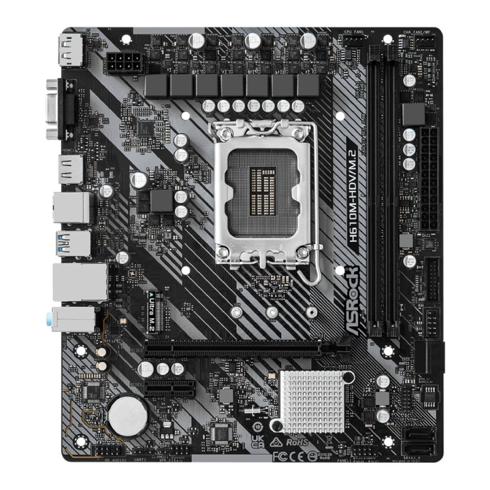 Asrock H610M-HDV/M.2 R2.0 Micro-ATX LGA 1700 Motherboard