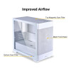 LIAN LI Lancool 205M Mesh White ATX Midi Tempered Glass Case