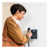 Poly Edge E100 PoE-enabled NoiseBlockAI Acoustic Fence Wired IP Desk Phone - Black