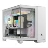 Corsair 2500X RGB Tempered Glass Mid Tower Gaming PC Case - White