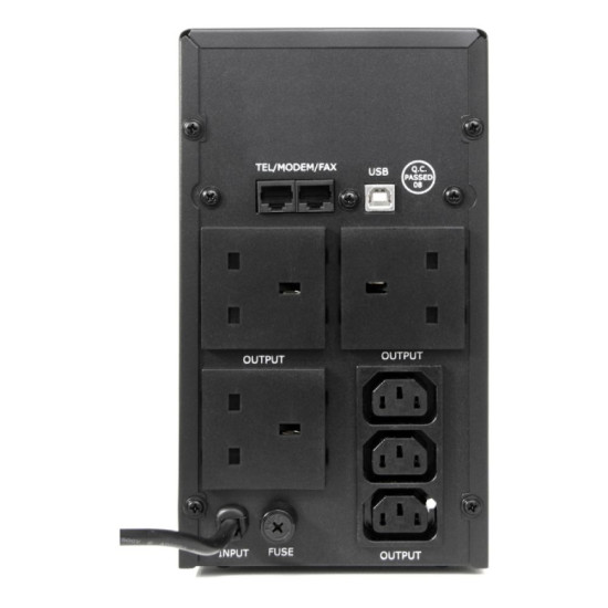 Powercool PC 1200VA 1.2kVA UPS for home and office use