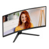 AOC CU34B3E 34" Quad HD VA 120Hz 1ms HDR10 UltraWide Curved Monitor with Speakers