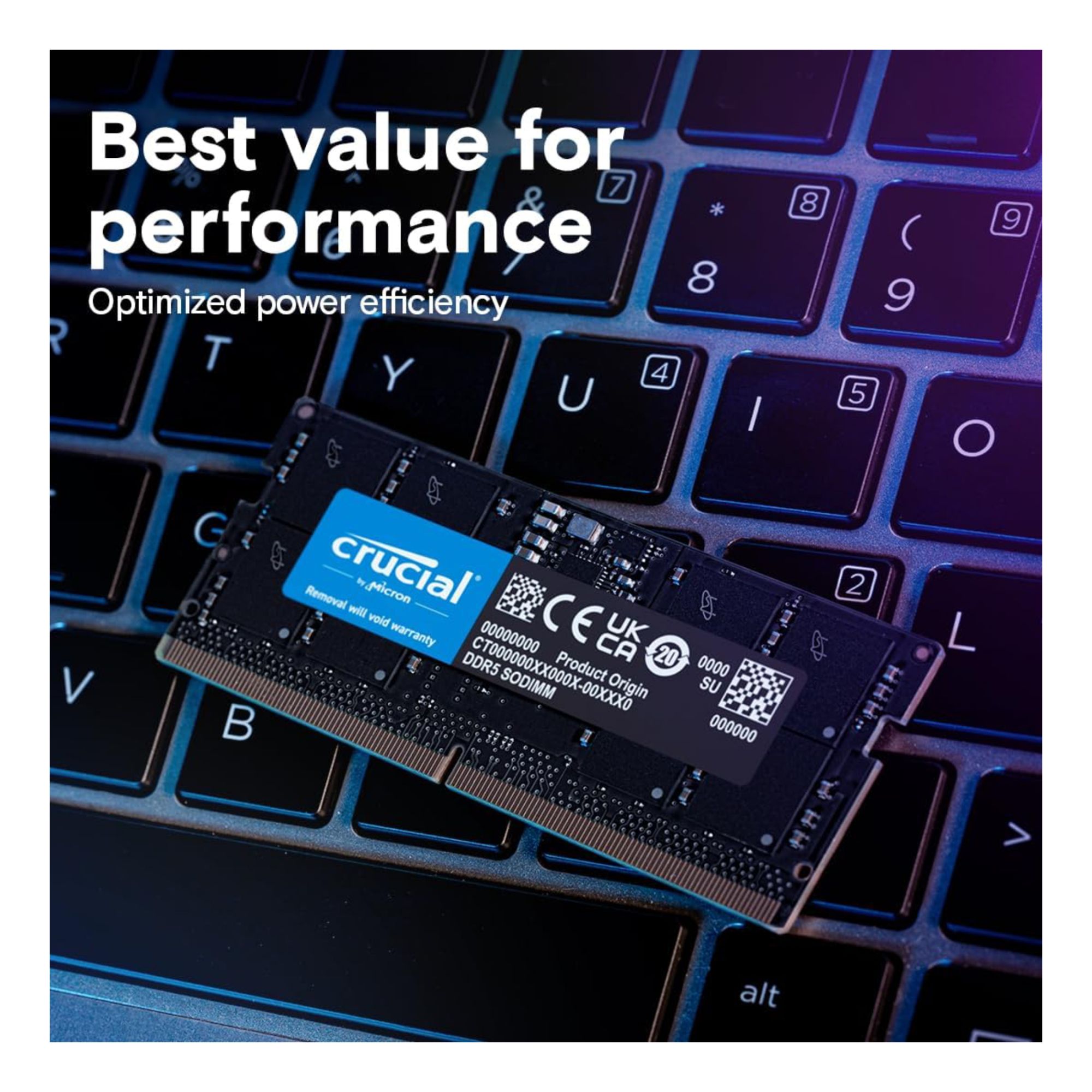 Origin 8GB DDR5 Laptop RAM 5600MHz - CT8G56C46S5-OS