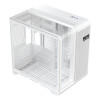 1st Player RT5 WH Tempared Glass Micro Tower Gaming PC Case - White