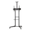 Neomounts FL50-550BL1 37-70" 50kg Height Adjustable Mobile TV Trolley Stand with Camera Shelf - Black