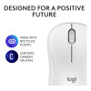 Logitech M240 Silent RF Wireless Bluetooth Optical 4000 DPI Travel Mouse - White