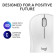 Logitech M240 Silent RF Wireless Bluetooth Optical 4000 DPI Travel Mouse - White