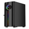 1st Player IS3-BK ARGB Tempered Glass Mid Tower Gaming Case - Black