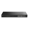 New Open Box - D-LINK DGS-1018P 18-Port Gigabit Unmanaged PoE Switch Rack-mountable - Black