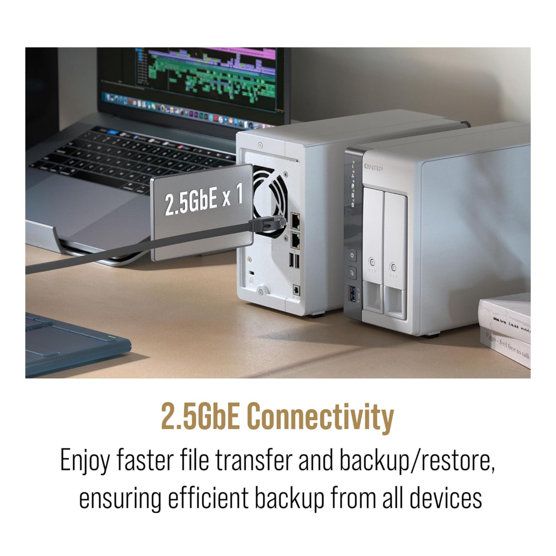QNAP TS-216G ARM Cortex-A55 4GB RAM 2 Bay NAS Servers Tower