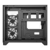 CiT Concept Black MATX Gaming Cube PC Case - Black