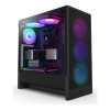 NZXT H5 Flow RGB Tempered Glass Mid Tower Gaming PC Case - Black