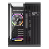 1st Player RT5 BK Tempared Glass Micro Tower Gaming PC Case with 3 x RGB Fans