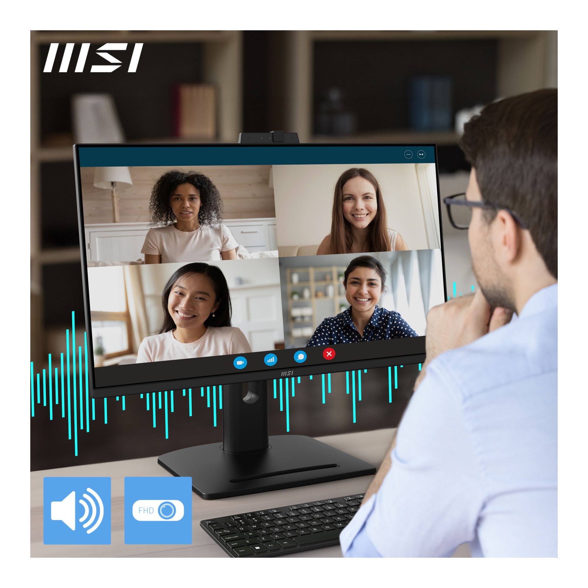 MSI PRO MP275QPDG 27 IPS QHD 100Hz USB-C Adjustable Monitor