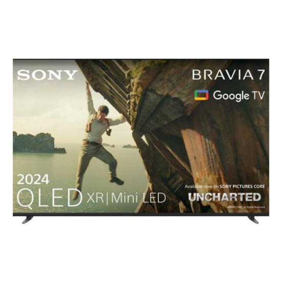 Top view of Sony BRAVIA XR 7 K55XR70PU showing the premium design and minimal bezels