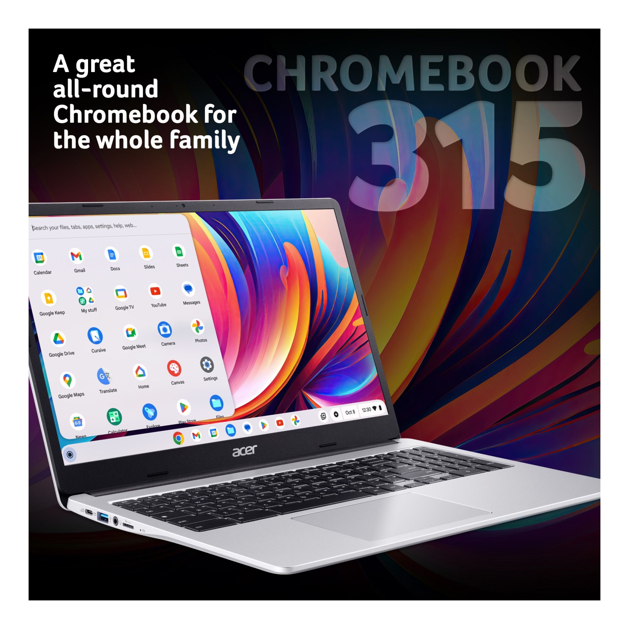 Acer ChromeBook 315 CB315-4HT NX.KBAEK.001 Intel N4500 Laptop