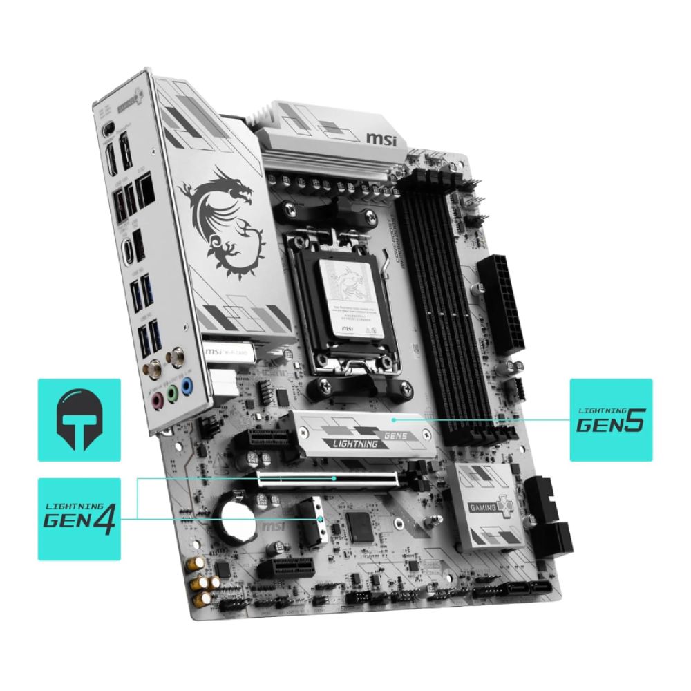 マザーボード MSI B850M GAMING PLUS WIFI 6E AM5 MSI B850M GAMING PLUS WIFI6E mATX AM5 Motherboard
