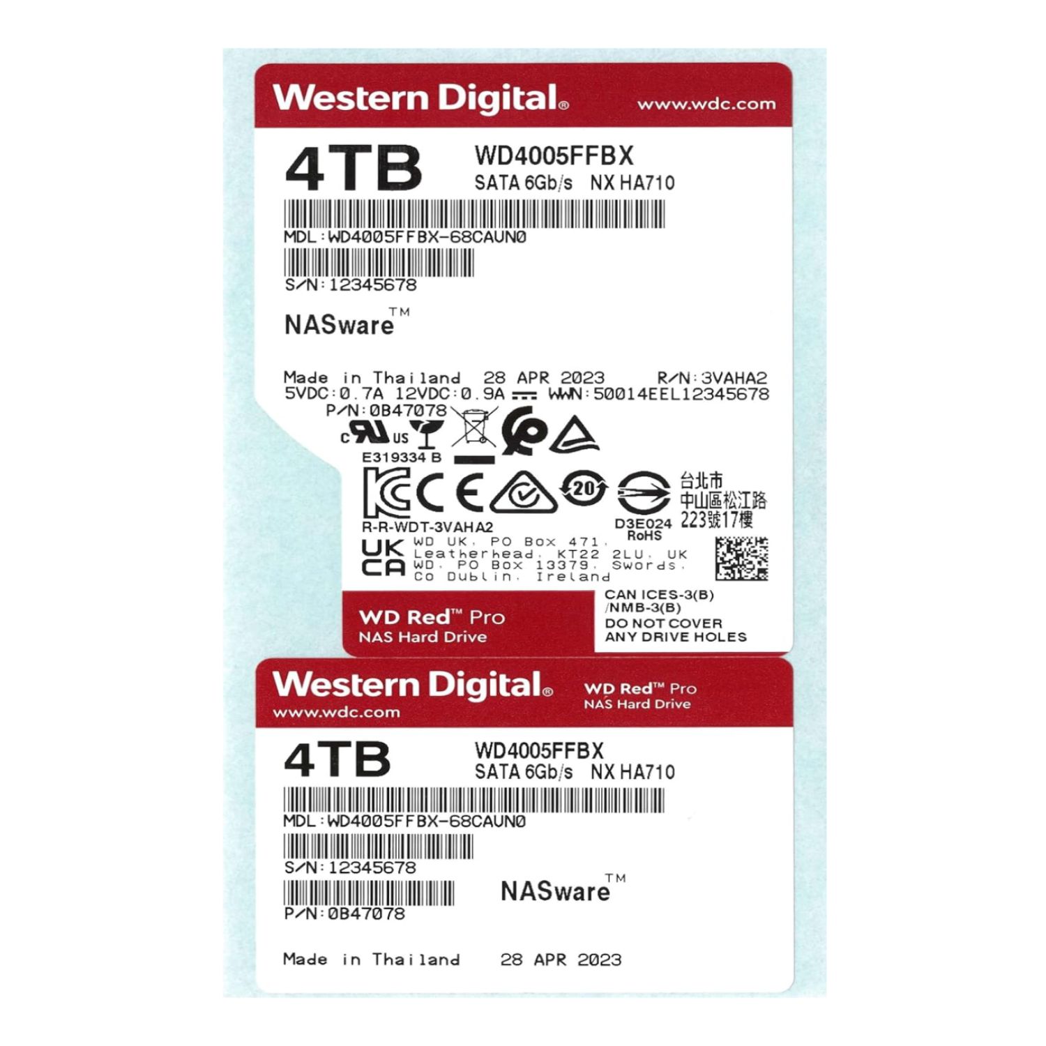 WD4005FFBX: Western Digital Red Pro 4TB 7200rpm Internal HDD