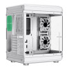 GameMax Hype ATX RGB Tempered Glass Mid Tower Gaming PC Case - White