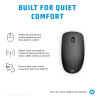 HP 235 Slim Ambidextrous Wireless Optical 1600 DPI Mouse - Black