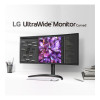 LG Ultrawide 34WQ75C-B 34" Curved IPS UltraWide Quad HD Height Adjustable Built in Speakers Monitor