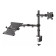 Neomounts FPMA-D550NOTEBOOK 10-32" Full Motion Desk Mount Single Monitor Arm with Laptop Holder - Black