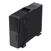 CiT S014C Slim Mini-Tower Micro-ATX Desktop PC Case with 300W Power Supply - Black